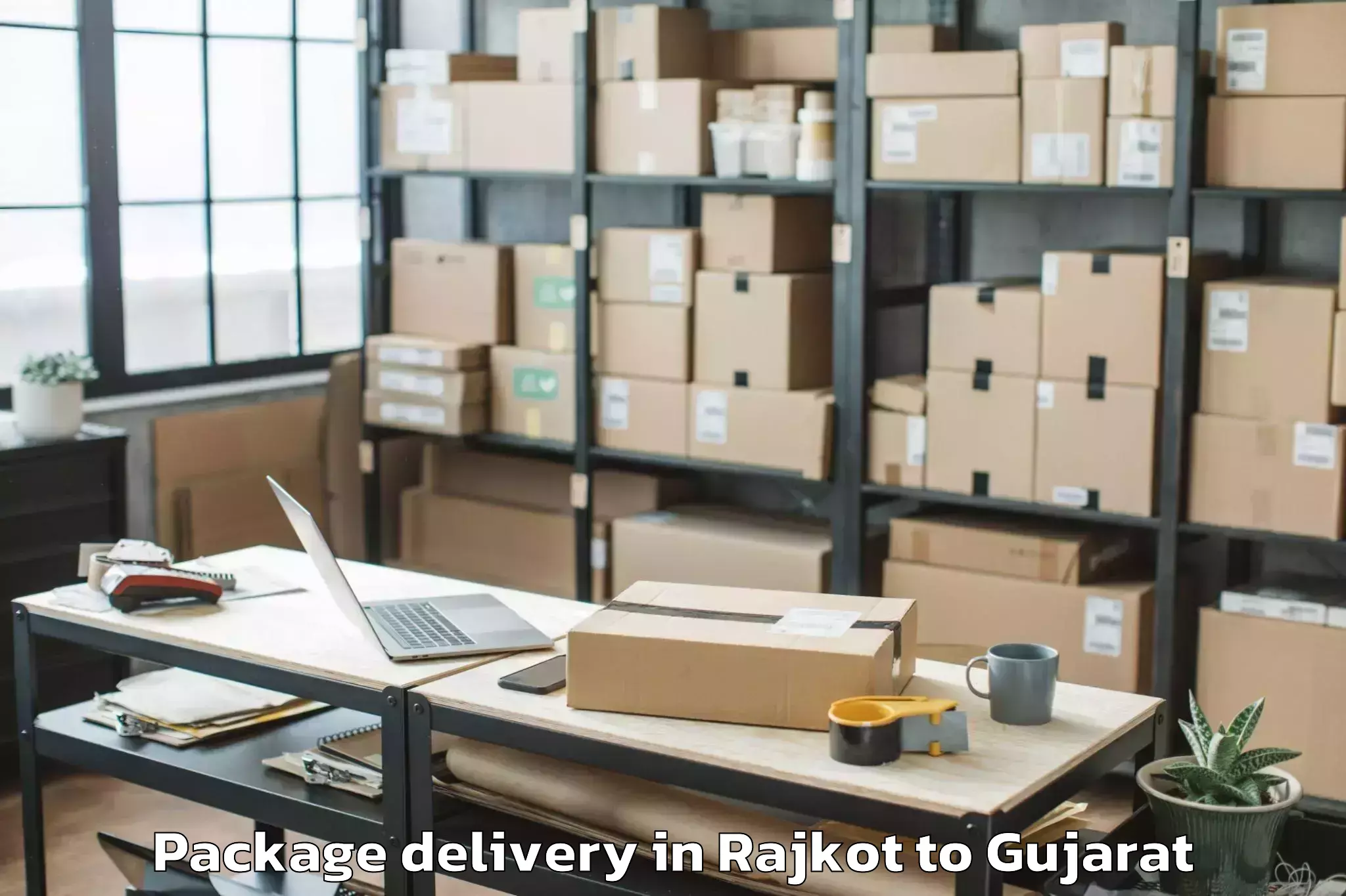 Get Rajkot to Unjha Package Delivery